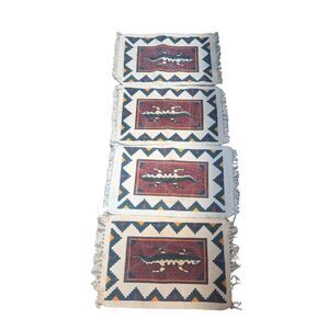 🛍️SET OF FOUR WESTERN SOUTHWEST AZTEC LIZARD PLACE MATS